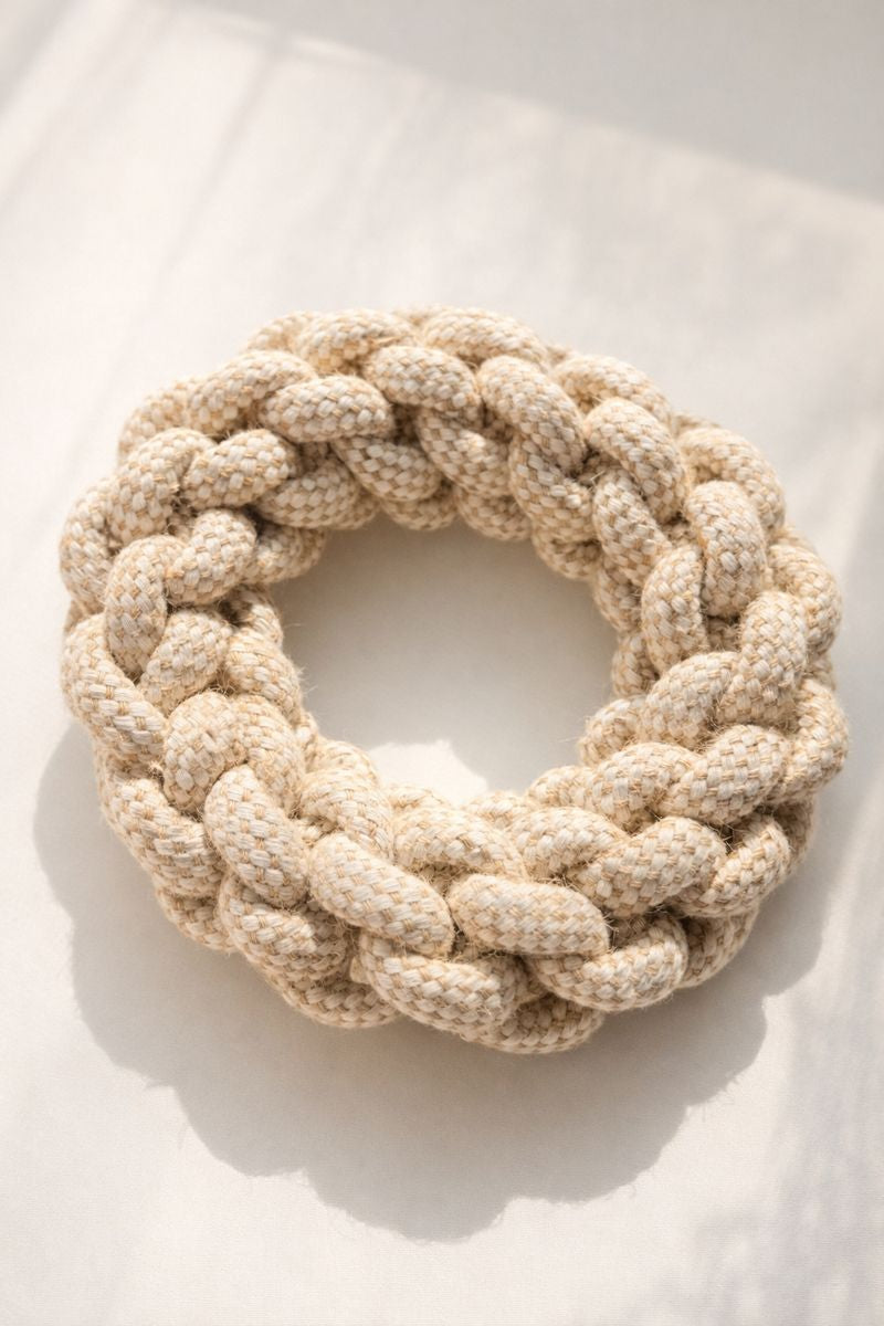 Natural Cotton Rope Toys for Dogs - Neutral Braided Collection
