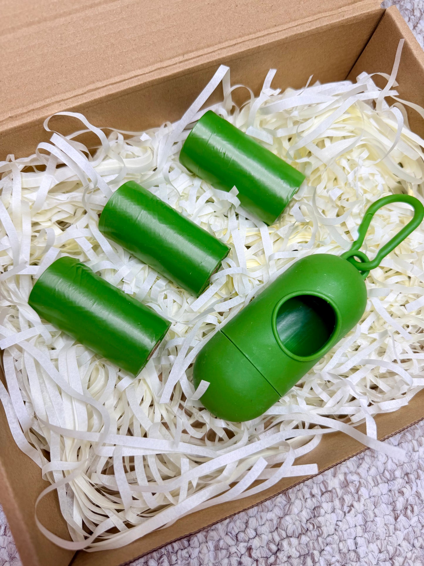 Biodegradable Dog Waste Bags with Matching Capsule Holder